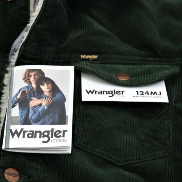 The Montana New Wrangler Icons124MJ Men's Sherpa Corduroy Jacket Size XL Trucker - Picture 12 of 15